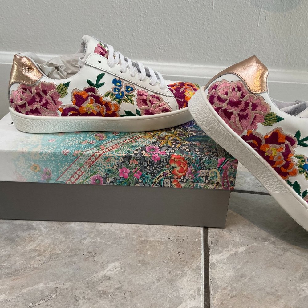 Johnny Was Embroidered Tennis Shoes W EU 37